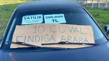 10 çuval fındığa Alman arabası! İlana mesaj yağdı