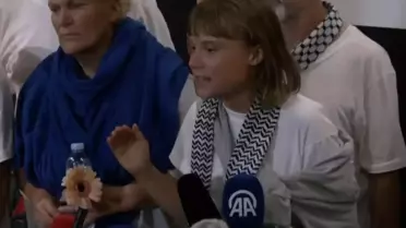 Aktivist Greta Thunberg, Yunanistan'da: Gazze'deki soykırımı durdurmak bize düşüyor