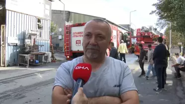 Beylikdüzü'nde Fabrikada Yangın Çıktı