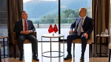 Fidan, Kırgız Bakan ile Görüştü