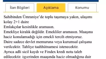 Skandal kiralık ilana tepki yağdı, bakanlık harekete geçti