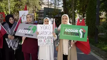 Kadınlar Gazze İçin Sessiz Çığlık Yürüyüşü Düzenledi