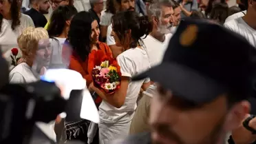 Küresel Sumud Filosu'nun Aktivistleri Madrid'e Döndü