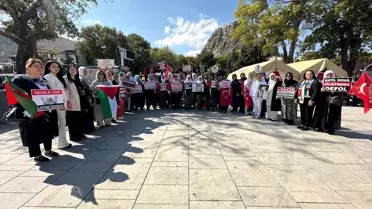Konya ve çevre illerde 'Gazze için Sessiz Çığlık' etkinliği yapıldı