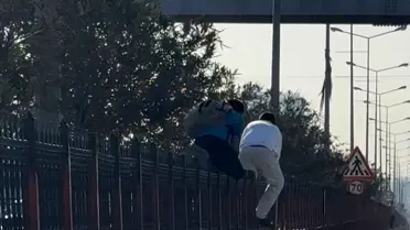 Öğrenciler Tehlikeli Geçiş Yöntemini Tercih Ediyor