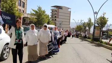 Şırnaklı kadınlardan Filistin için 'Sessiz Çığlık' yürüyüşü