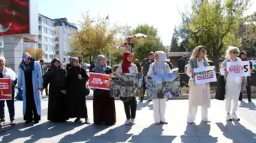 Uşaklı kadınlardan Gazze için sessiz çığlık