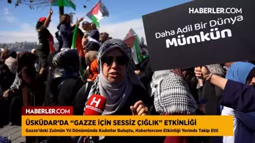 Üsküdar'da Gazze İçin Sessiz Çığlık: Vatandaşlardan dünyaya vicdan çağrısı