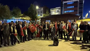Ardahan'da Gazze için Dayanışma Konvoyu