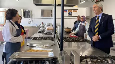 Kaymakam Coşkun'dan Halk Eğitimi Merkezi Ziyareti