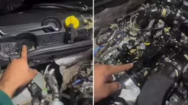 Cam suyunu aracın motoruna koyunca olanlar oldu