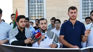 Üniversiteli Öğrencilerden Gazze'ye Destek Protestosu