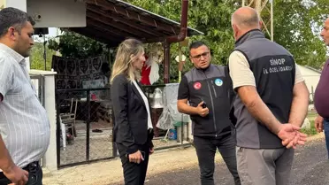 Kaymakam Büyüker, Gerze'de Yol Çalışmalarını İnceledi