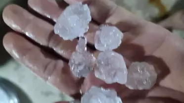 Alaşehir'de Dolu Yağışı