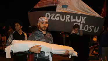 Amasya'da Gazze İçin Protesto Yürüyüşü