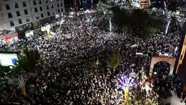 Batman'da İsrail'in Gazze saldırıları protesto edildi! Binlerce kişi katıldı