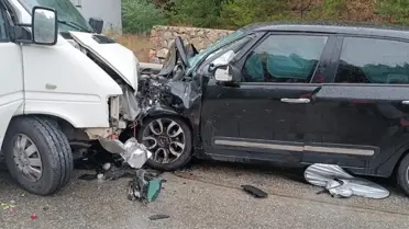 Mengen'de Otomobil ve Minibüs Çarpıştı