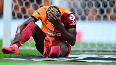 Galatasaray taraftarının yüreğini ağzına getiren Osimhen fotoğrafı