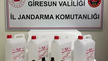 Giresun'da Kaçak Alkol Operasyonu