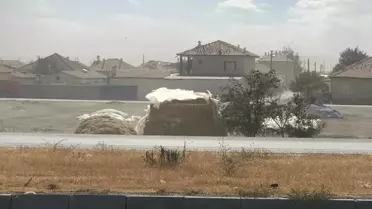 Konya-Adana Yolunda Kum Fırtınası