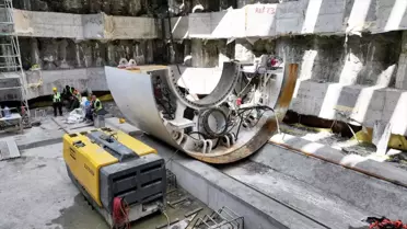 Körfezray Metro Projesi'nde TBM Montajı Başladı