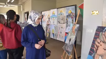 Muş'ta Filistin konulu konferans ve resim sergisi düzenlendi