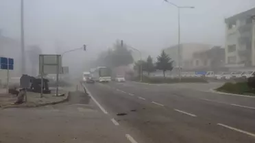 Terme'de Yoğun Sis Şehir Merkezini Etkiledi