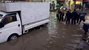 Ereğli'de Sağanak Yağış Hayatı Olumsuz Etkiledi