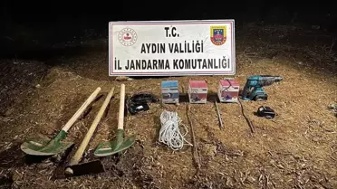Didim'de Kaçak Kazı Yapan 4 Kişi Yakalandı