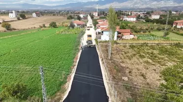 Erbaa'da Eski Tokat Yolu Asfaltlanıyor