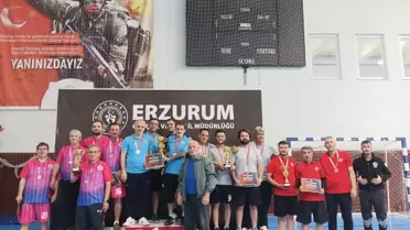 Erzurum'da Masa Tenisi Şampiyonu İl Sağlık Müdürlüğü