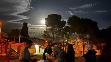 Kargı'da süper dolunay gözlem etkinliği düzenlendi