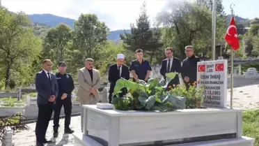 Kastamonu'da şehit Özkan Tanbaş kabri başında anıldı