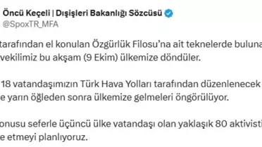 18 Türk Vatandaşı Tahliye Ediliyor