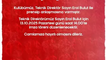 Erol Bulut, Antalyaspor'un Yeni Teknik Direktörü