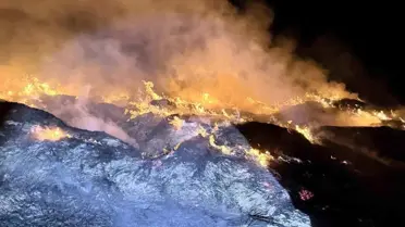 Eber Gölü'nde Yangın: Maddi Kayıp