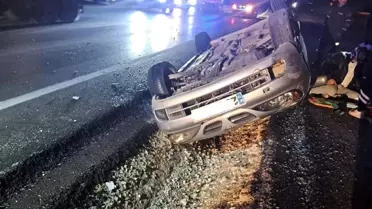 Elazığ'da Takla Atan Araçta 2 Yaralı