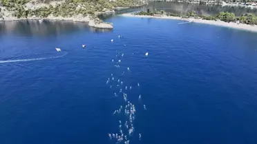 Fethiye Spor Festivali'nde Yüzme Yarışları