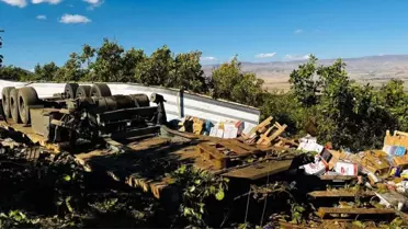 Muş-Kulp Yolunda Tır Kazası: 1 Yaralı