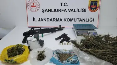Suruç'ta Uyuşturucu ve Silah Operasyonu