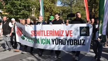 Trabzon'da Filistin'e Destek Yürüyüşü
