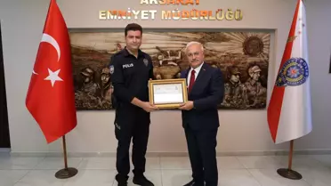 Alkollü sürücüye tehdit ve direnme: Polisler ödüllendirildi