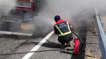 Bingöl'de Tır Dorsesi Alev Aldı