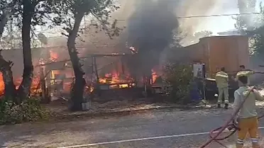 Antalya Kemer'de Gözlemeci Barakasındaki Yangın Paniğe Neden Oldu