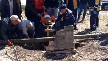 Bucak'ta Kuyuya Düşen Vatandaş Kurtarıldı