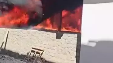 Diyarbakır'da İnşaatta Yangın Paniği