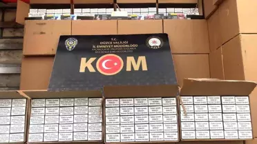Düzce'de Kaçakçılık Operasyonu