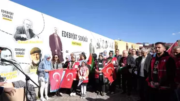Edebiyat Sokağı'ndan Gazze şiirleriyle selam gönderildi