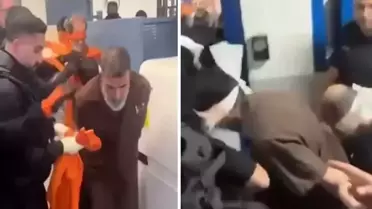 Esir takası öncesi skandal görüntüler! İsrail'den Filistinli tutsaklara işkence
