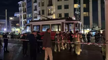 İstiklal Caddesi'nde Tramvay Yangını Panik Yarattı